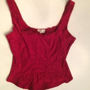 Red tank top from Arianne Lingerie, size small (fits x-small).